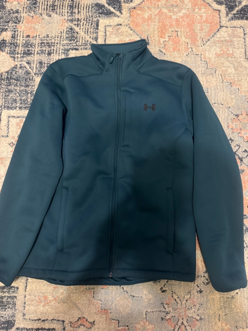 Under Armour Men's Dark Teal Full-Zip Performance Jacket